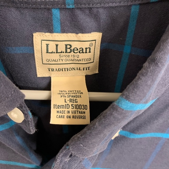 Mens LL Bean Shirt Large - Picture 3 of 5